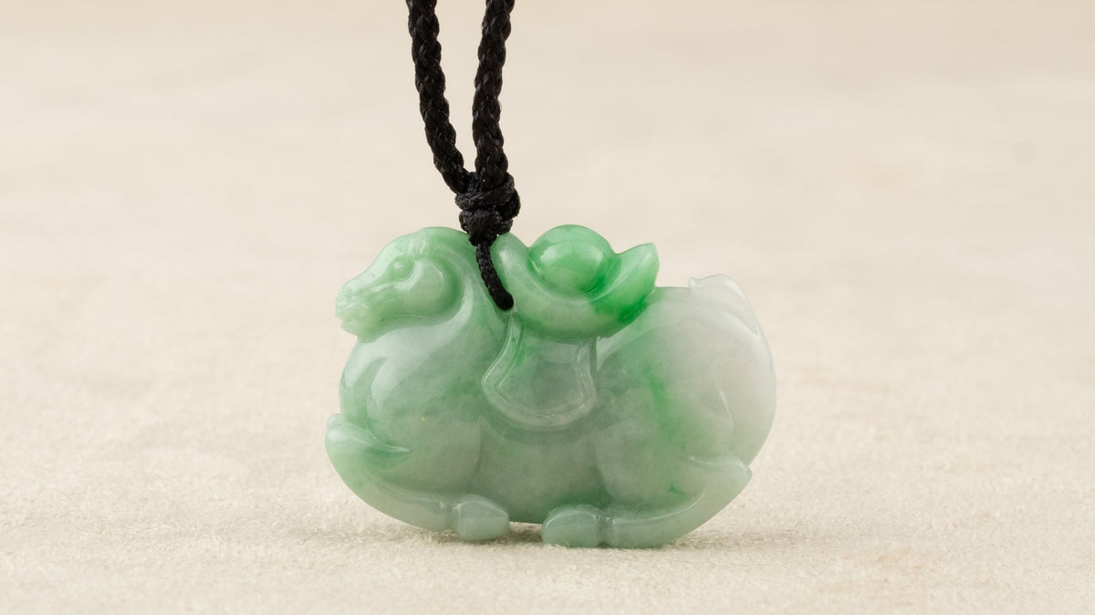 What Does a Green Jade Horse Pendant Symbolize?