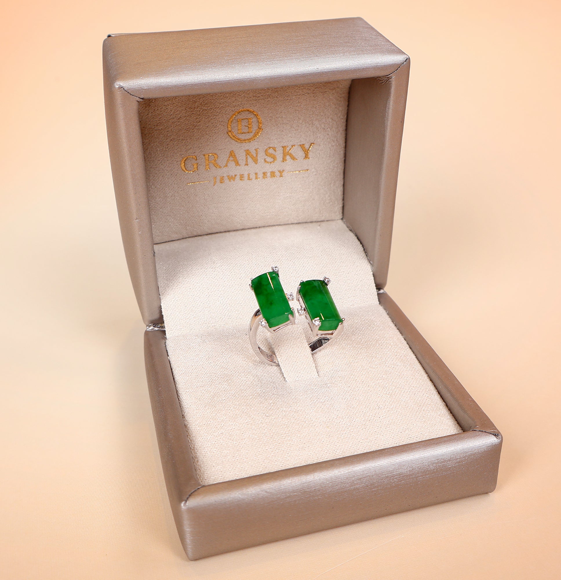 Jade ring and packaging box