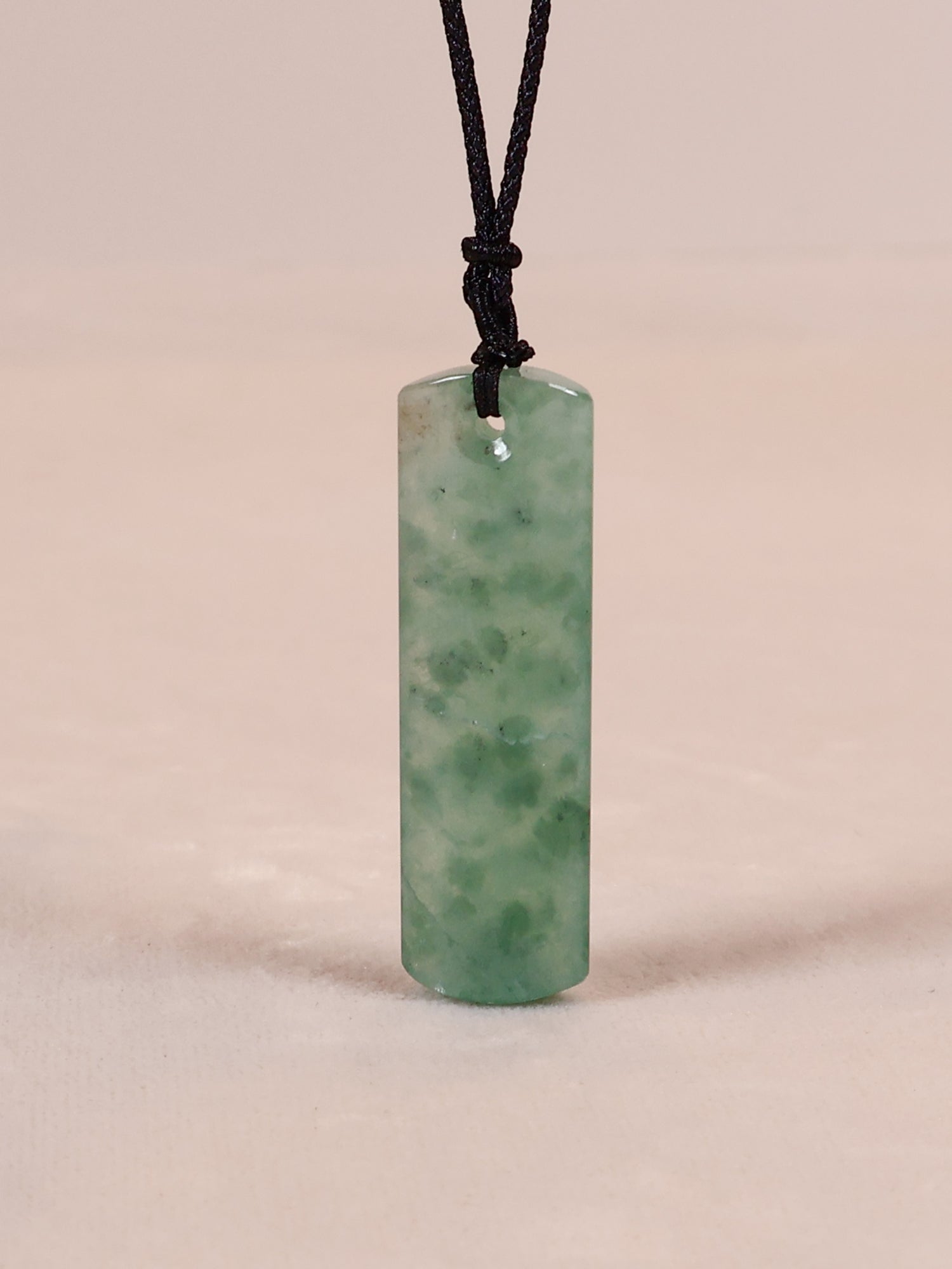 Green Burma Jade Pendant Necklace