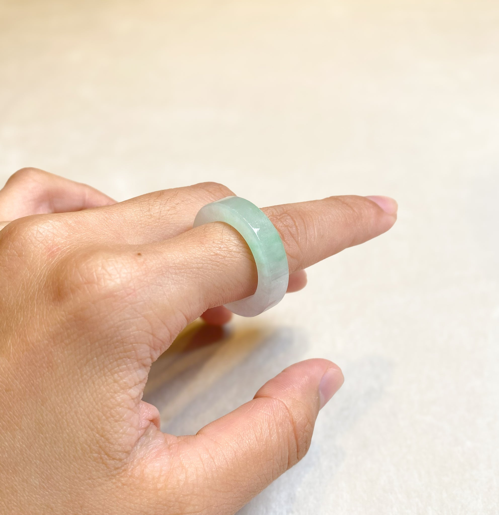 Gransky Natural Untreated A Grade Burma Jadeite Ring