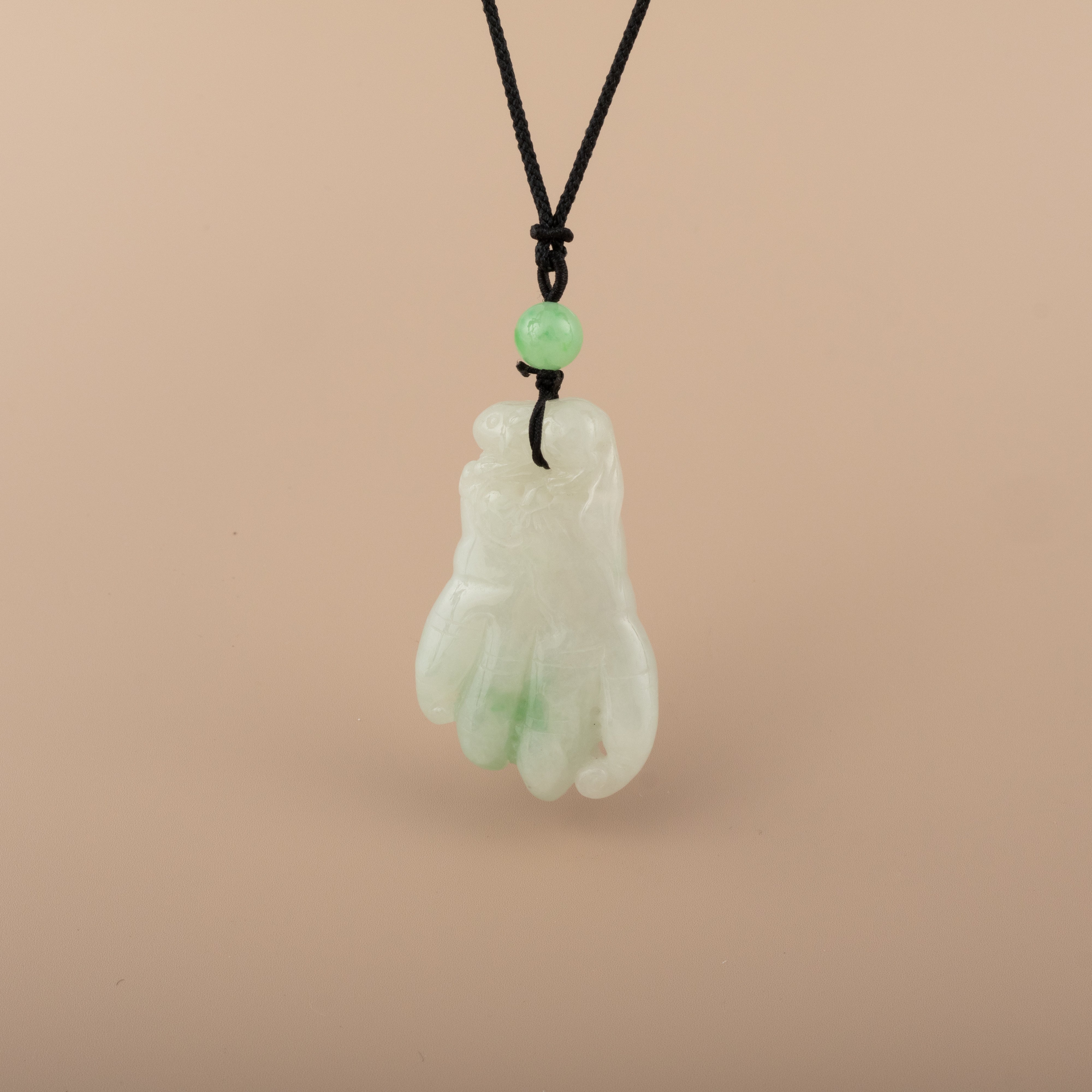 Two Tone Buddha's-Hand Jadeite Pendant Necklace