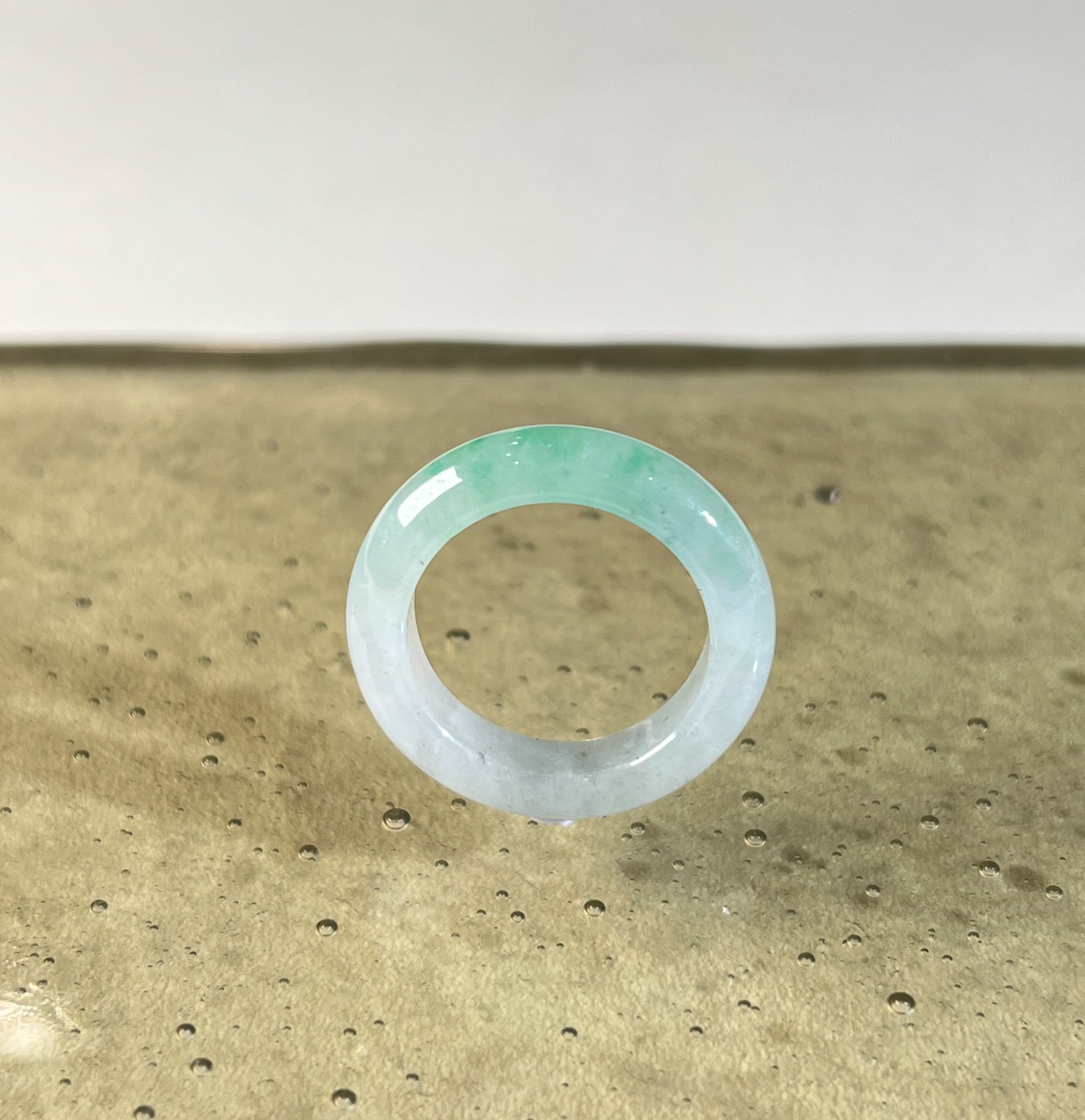 Gransky Natural Burmese Green Jade Ring Jewelry for woman