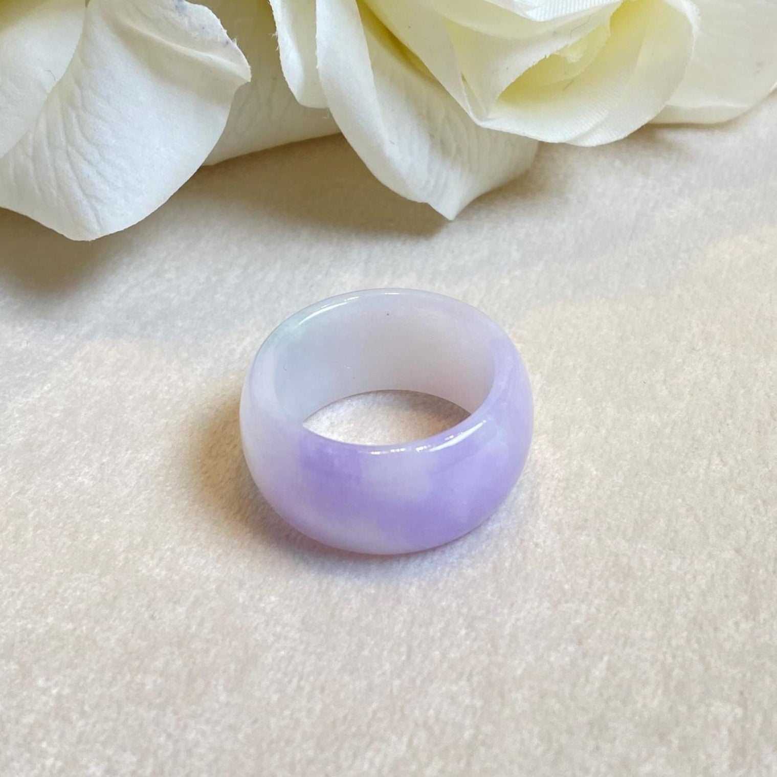 Purple Jade Ring
